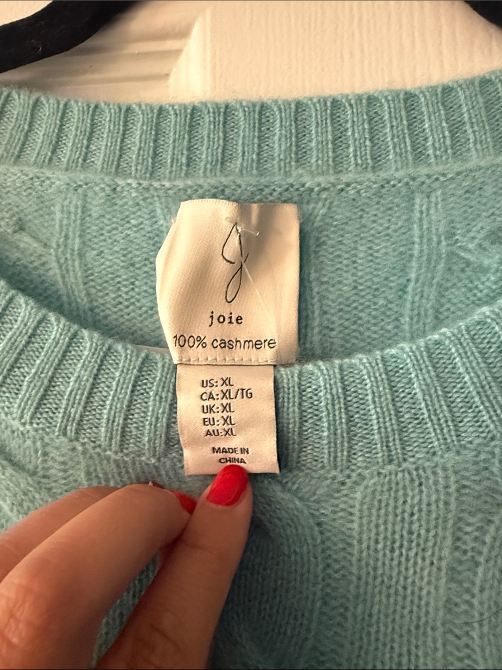 Joie Aqua Cable-Knit Crewneck Sweater - Picture 2 of 3